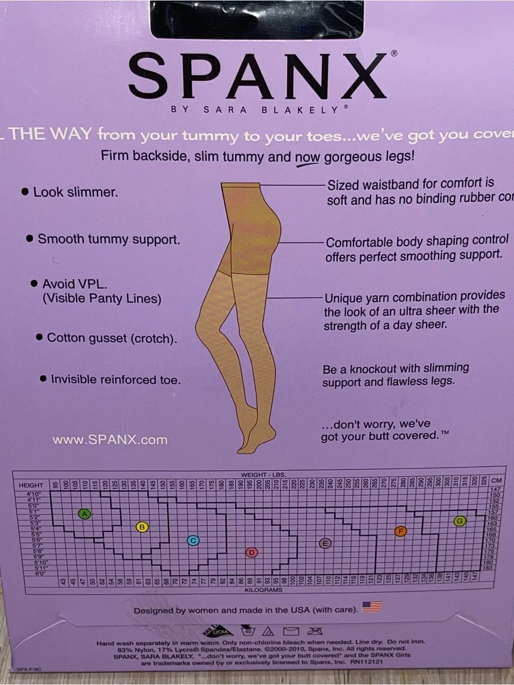 NEW 2 Pair Black SPANX Tights Stockings Size E